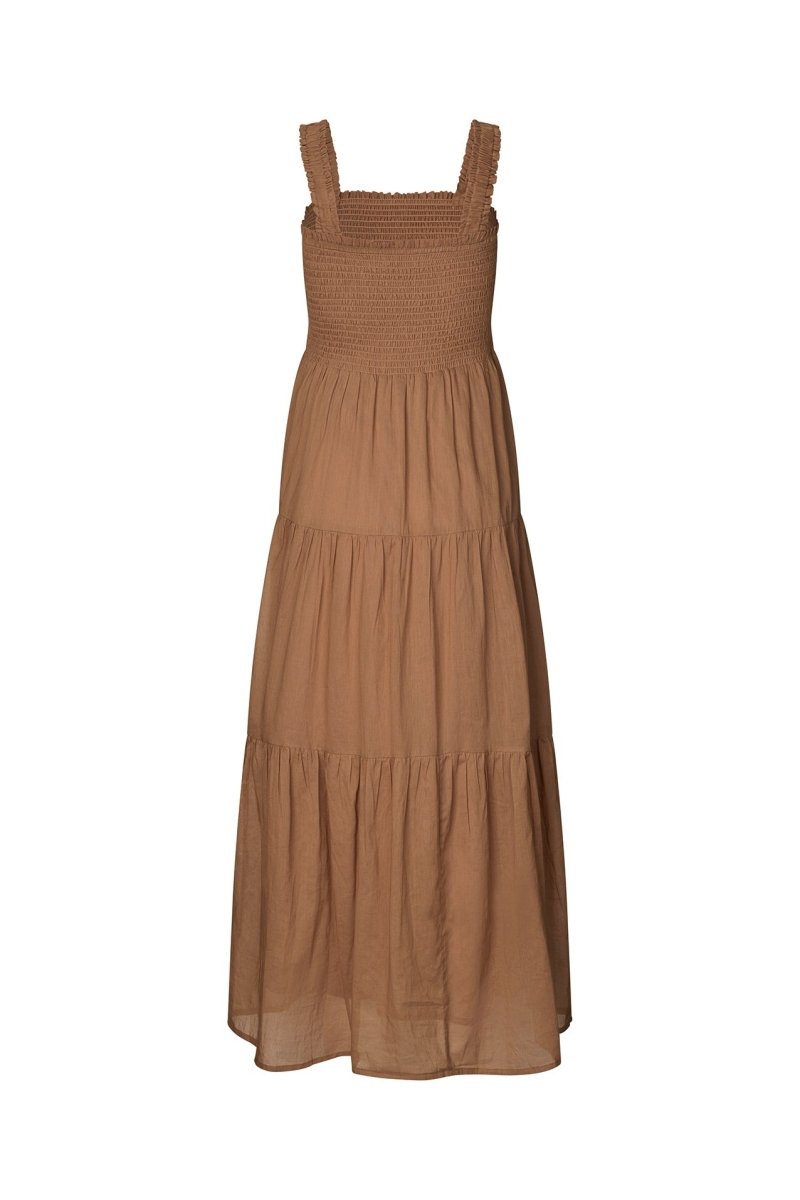 Lollys Laundry Nuda Maxi Dress - Camel - Stanleyandstone