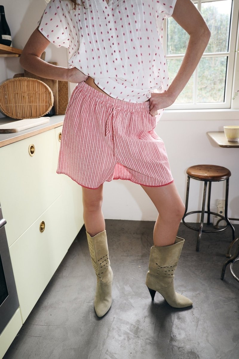 Lollys Laundry Rita Shorts - Red - Stanleyandstone