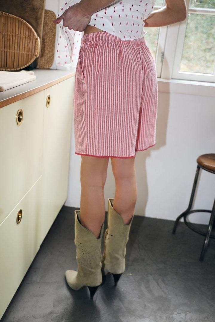 Lollys Laundry Rita Shorts - Red - Stanleyandstone