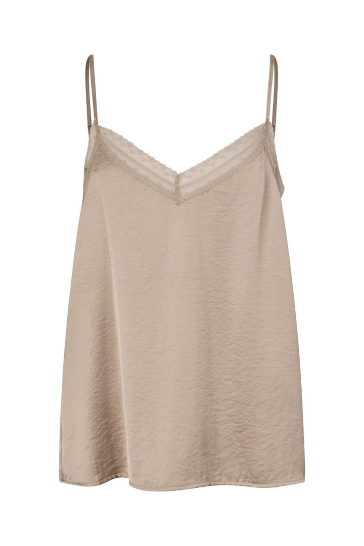 Lollys Laundry Viane Top - Beige - Stanleyandstone