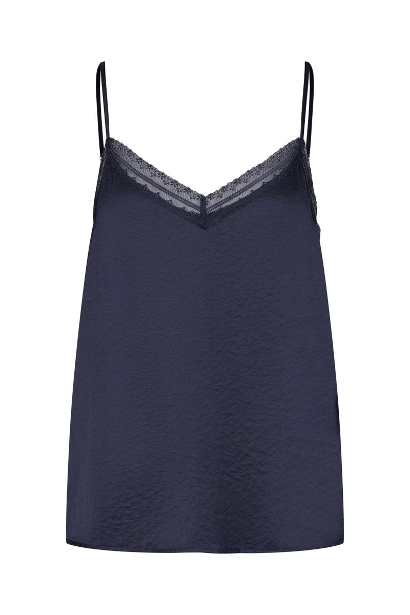 Lollys Laundry Viane Top - Dark Blue - Stanleyandstone