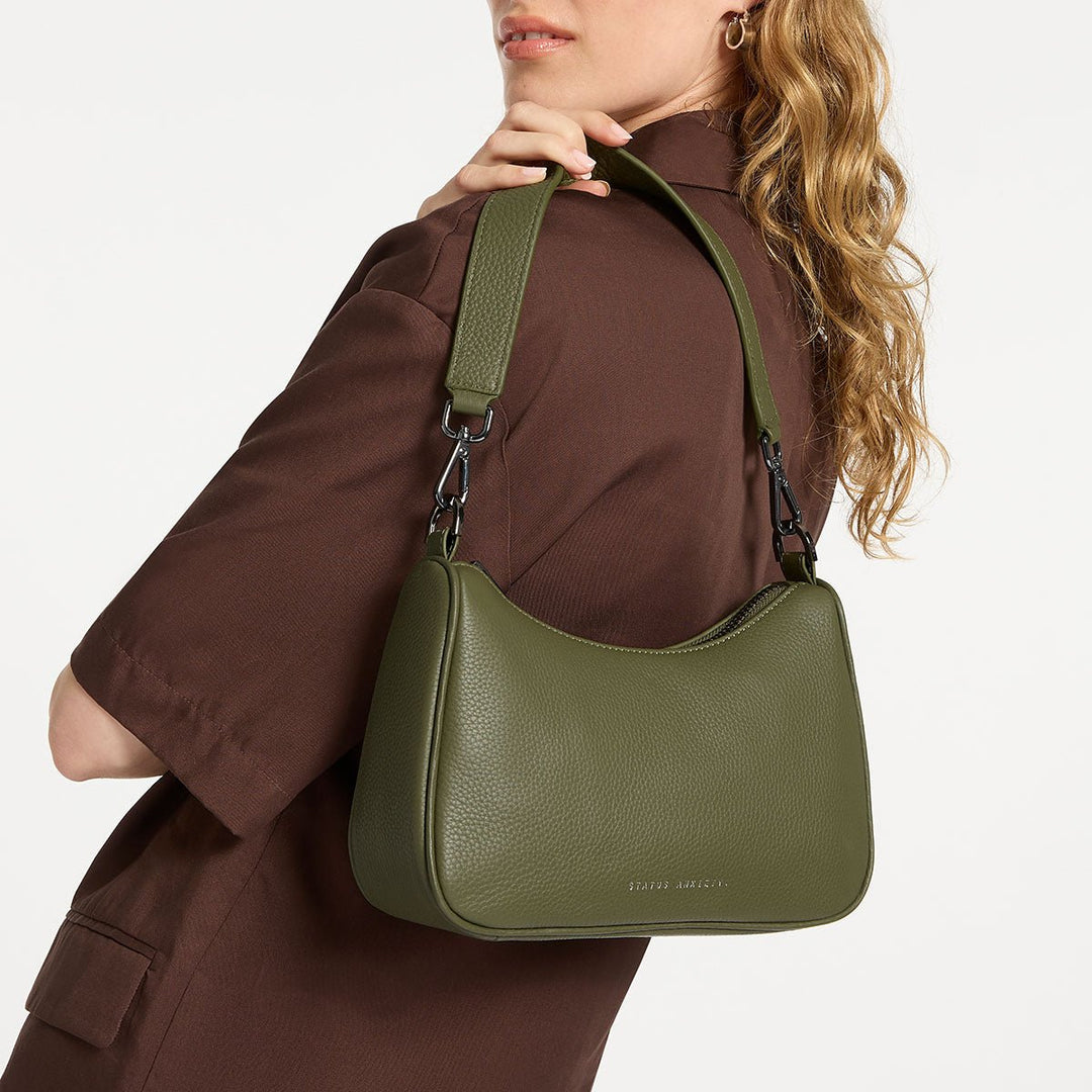 Look Both Ways Bag - Khaki Handbag Status Anxiety