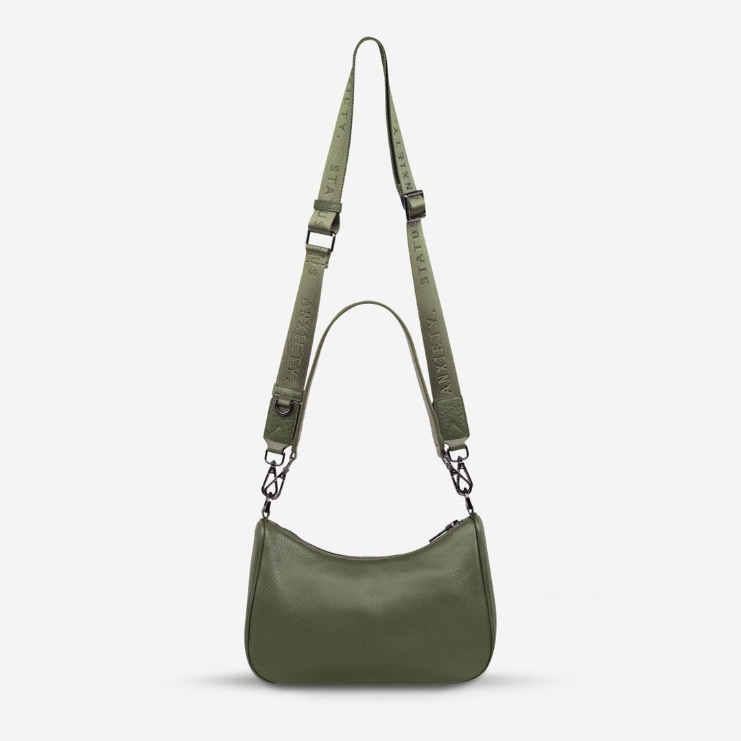 Look Both Ways Bag - Khaki Handbag Status Anxiety