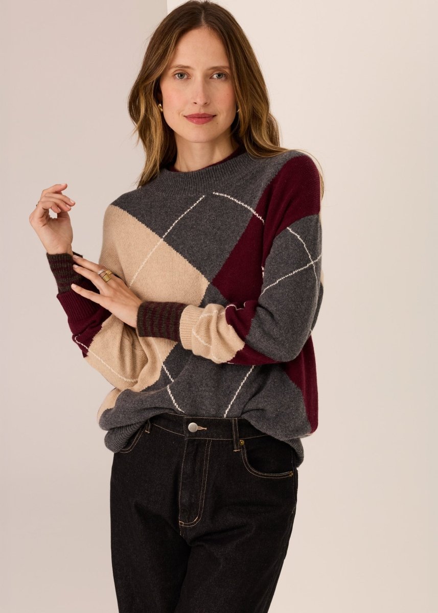 Loren Argyle Knit jumper POL