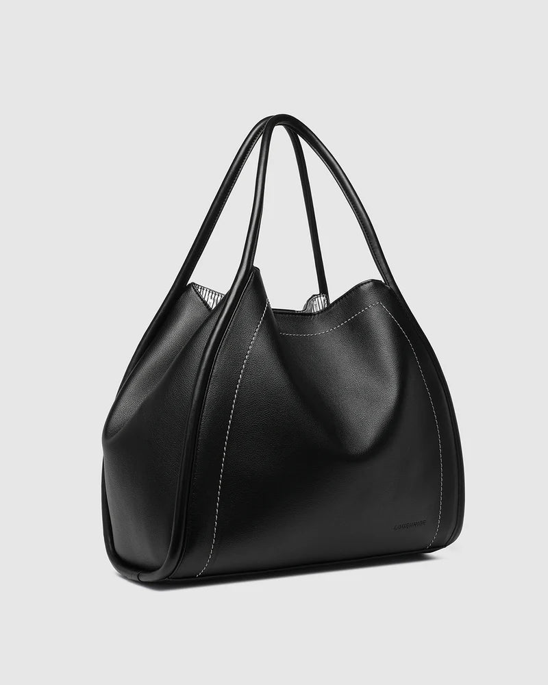Louenhide - Sutton Shoulder Bag - Black Handbag Louenhide