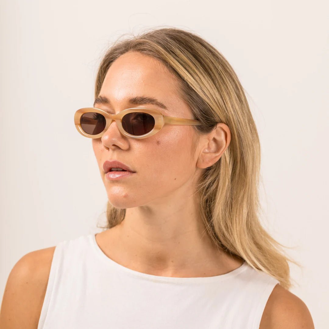 Lourdes Sunglasses - Havana Lotus Coffee sunglasses Sito Shades
