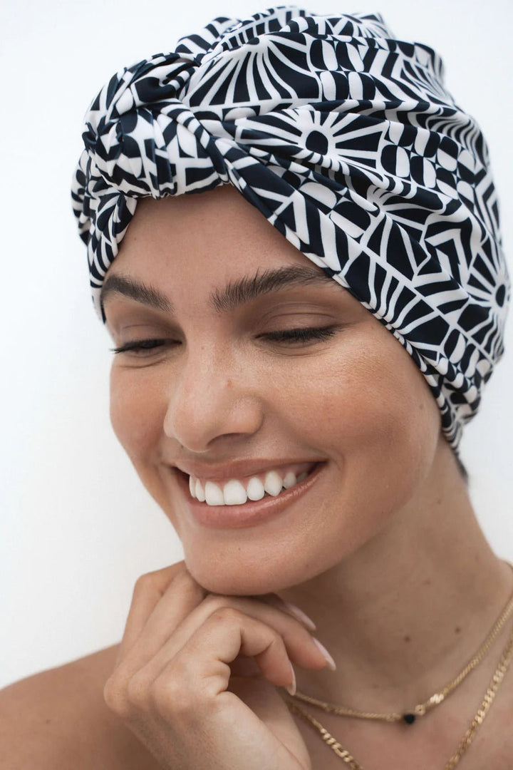 Louvelle Amelie Shower Cap - multiple colours Louvelle Australia Mediterranean Sun