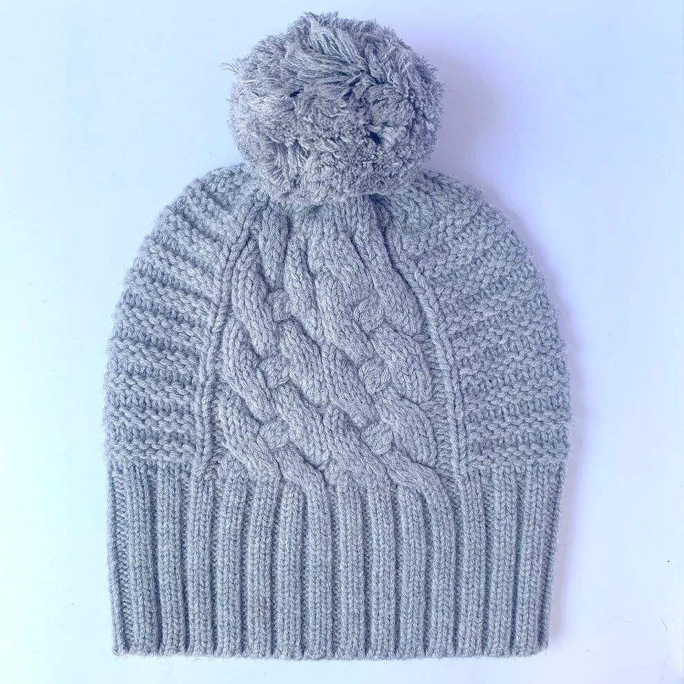 Love Kate detachable beanie with fur pom pom beanie Love Kate
