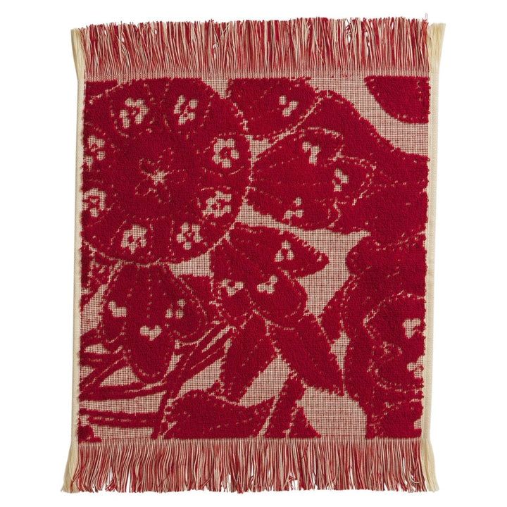 Lucia Face Washer / Set of 2 - Crimson - Stanleyandstone