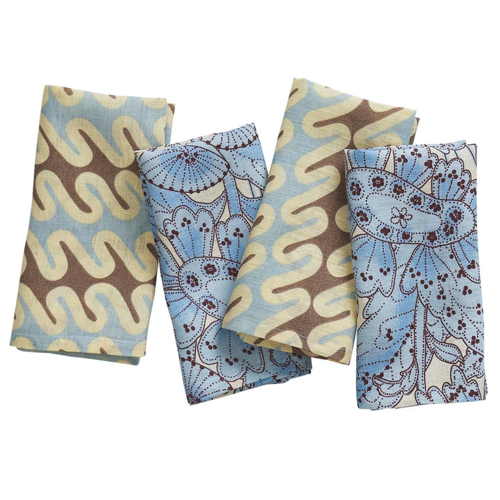 Lucia Napkin Set - Cerulean - Stanleyandstone