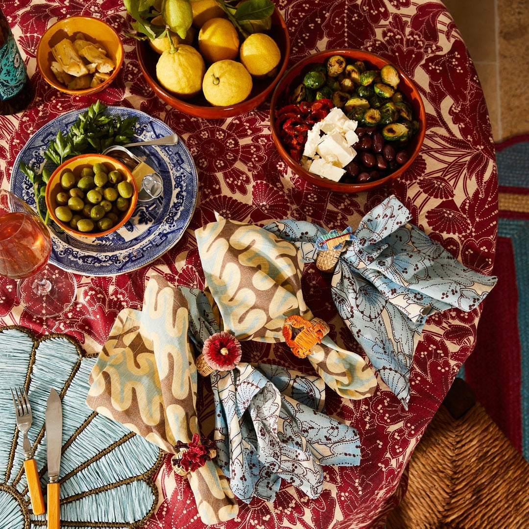 Lucia Napkin Set - Cerulean - Stanleyandstone
