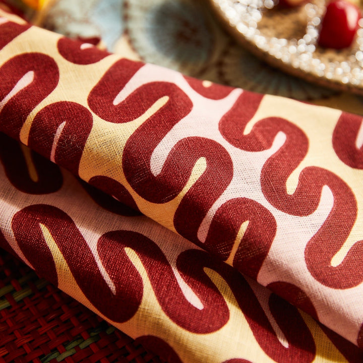 Lucia Napkin Set - Crimson home Sage & Clare