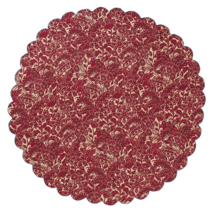 Lucia Round Table Cloth - Crimson home Sage & Clare