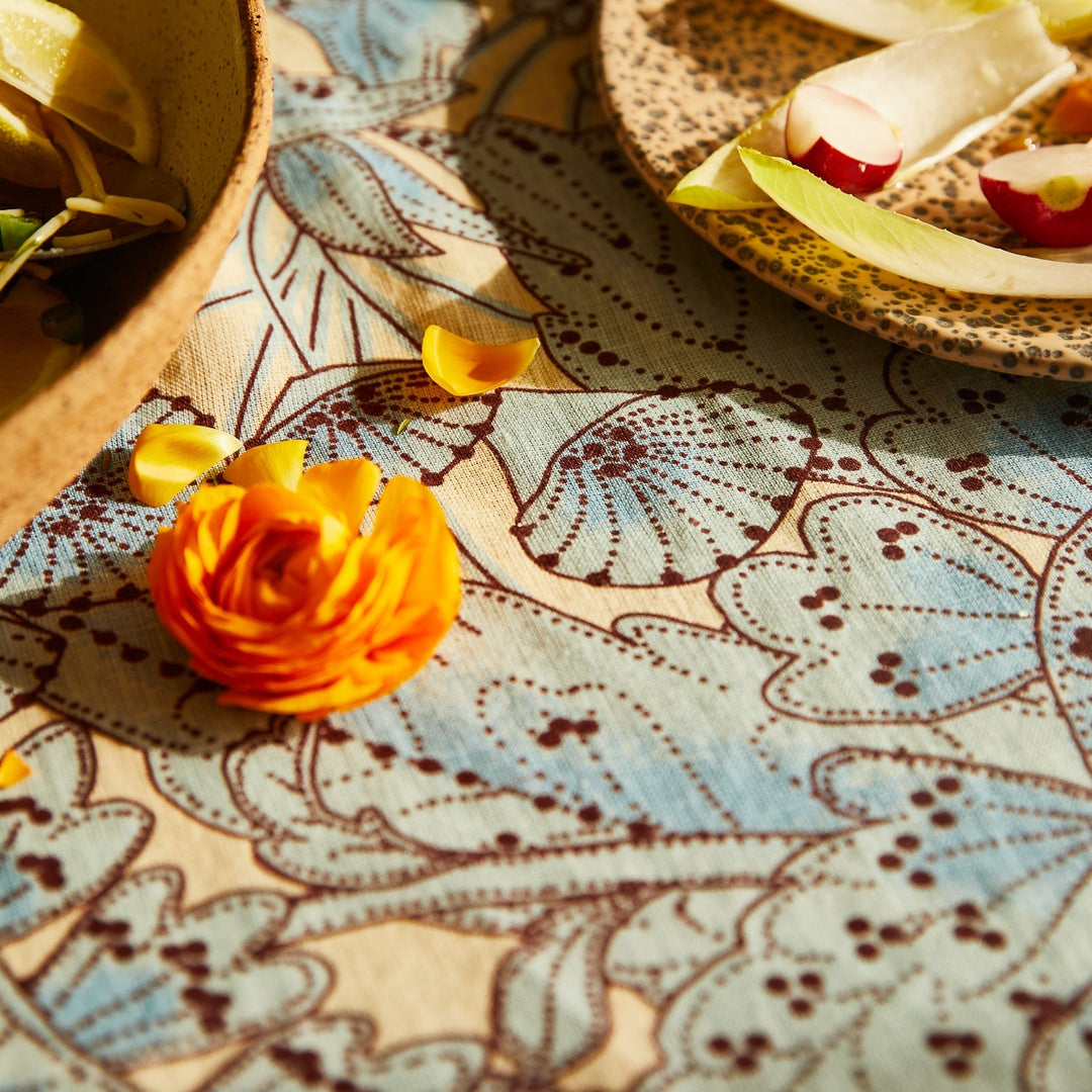Lucia Table Cloth - Cerulean - Stanleyandstone