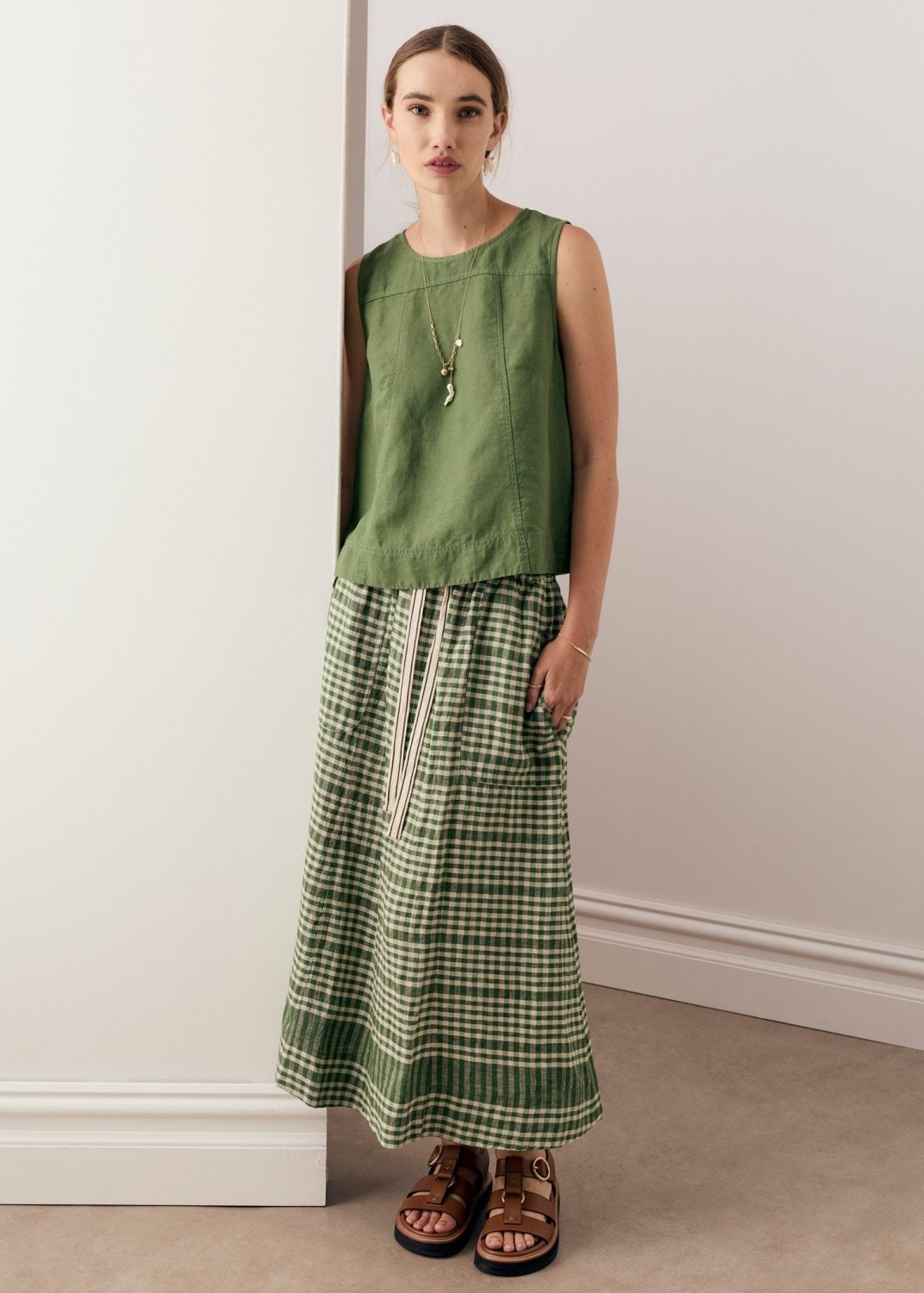 Lume Skirt - Ghigham skirt POL