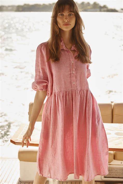 Alessandra Lume Dress - Pink Houndstooth Dresses Alessandra   