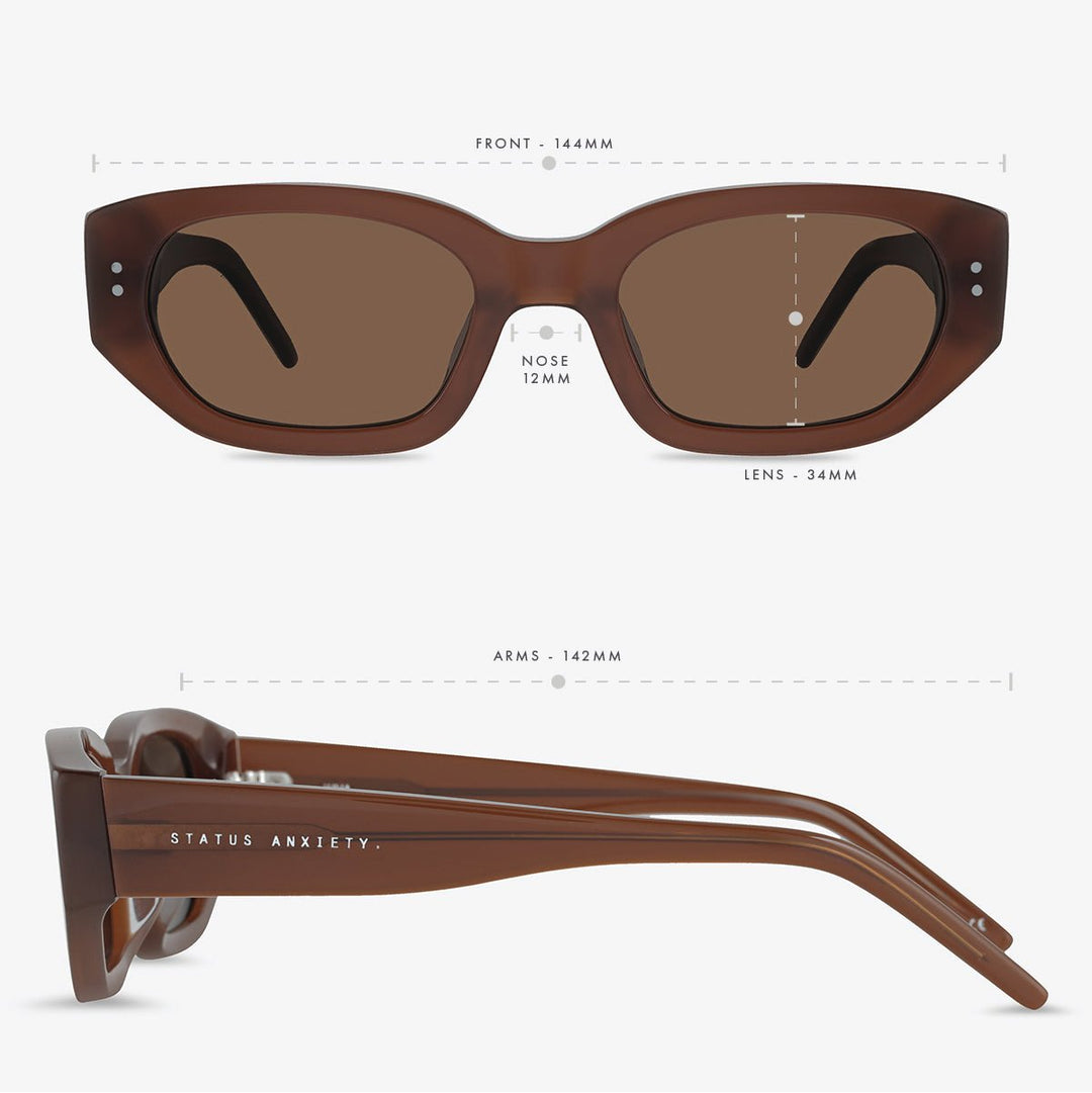Luna Sunglasses - Brown Status Anxiety