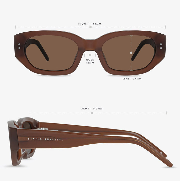 Luna Sunglasses - Brown Status Anxiety