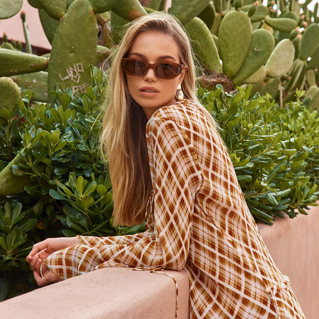 Luna Sunglasses - Brown Status Anxiety
