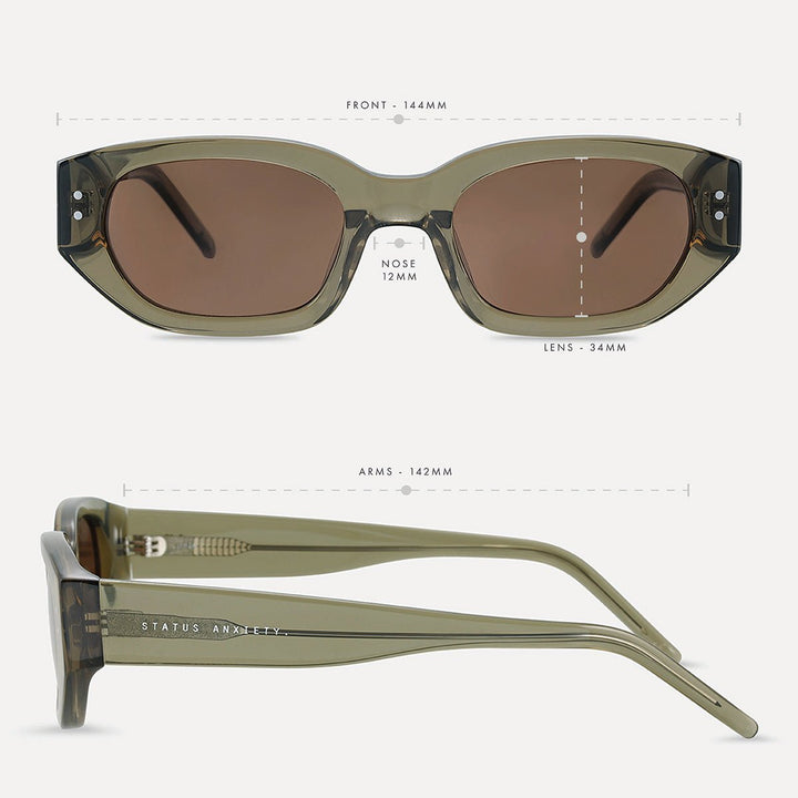 Luna Sunglasses - Moss Status Anxiety