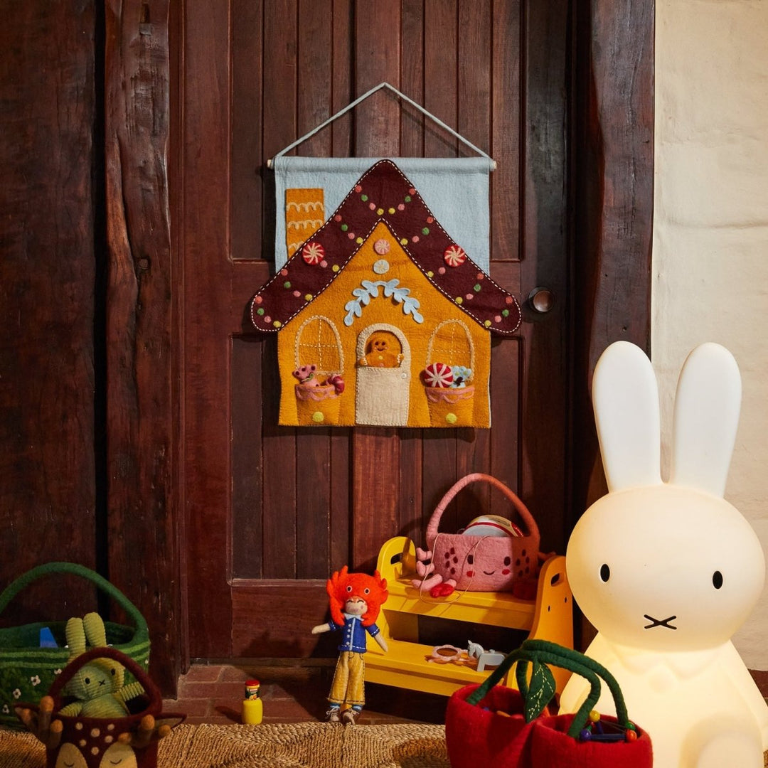 Lyon Gingerbread House Wall Hanging Sage & Clare