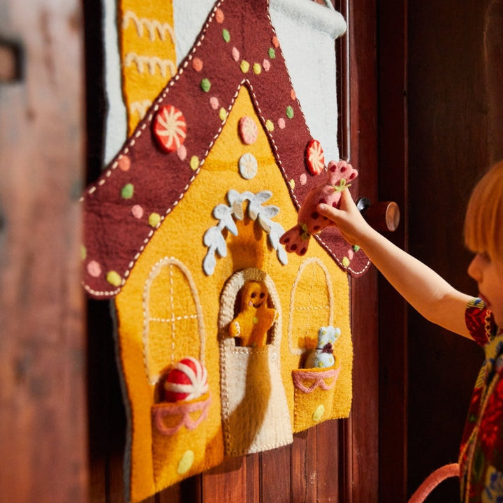 Lyon Gingerbread House Wall Hanging Sage & Clare