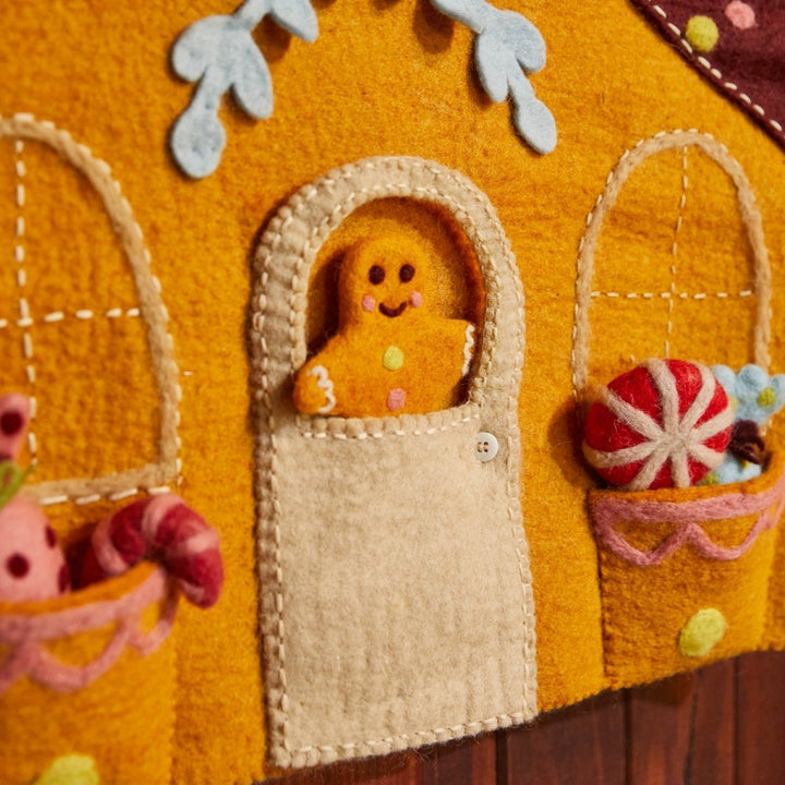 Lyon Gingerbread House Wall Hanging Sage & Clare