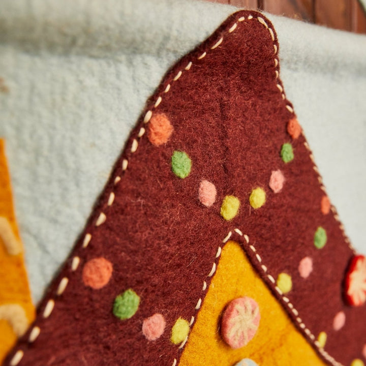 Lyon Gingerbread House Wall Hanging Sage & Clare