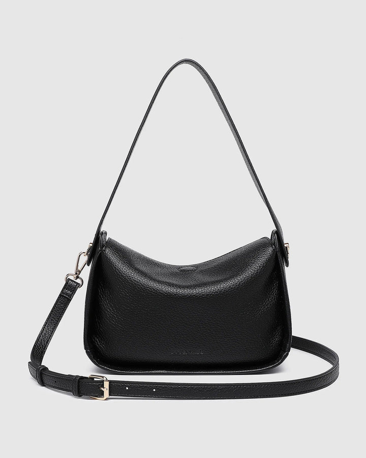 Maddie Shoulder Bag - Black Handbag Louenhide
