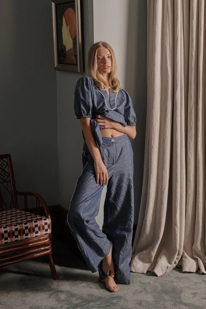 Madison Pant - Denim Blue JEANS Kireina