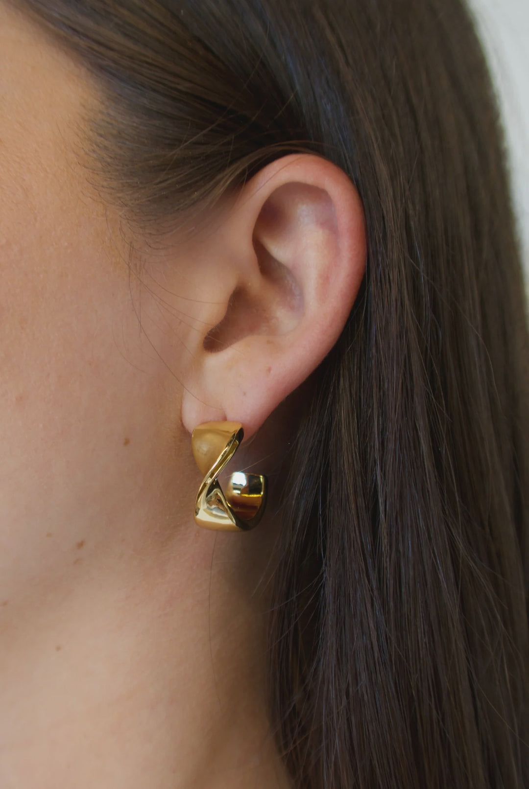 Marnie Hoop - Gold earings Zafino Jewellery   
