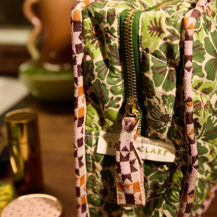 Magnolia Vanity Bag - Cactus Green Cosmetic &amp; Toiletry Bags Sage &amp; Clare