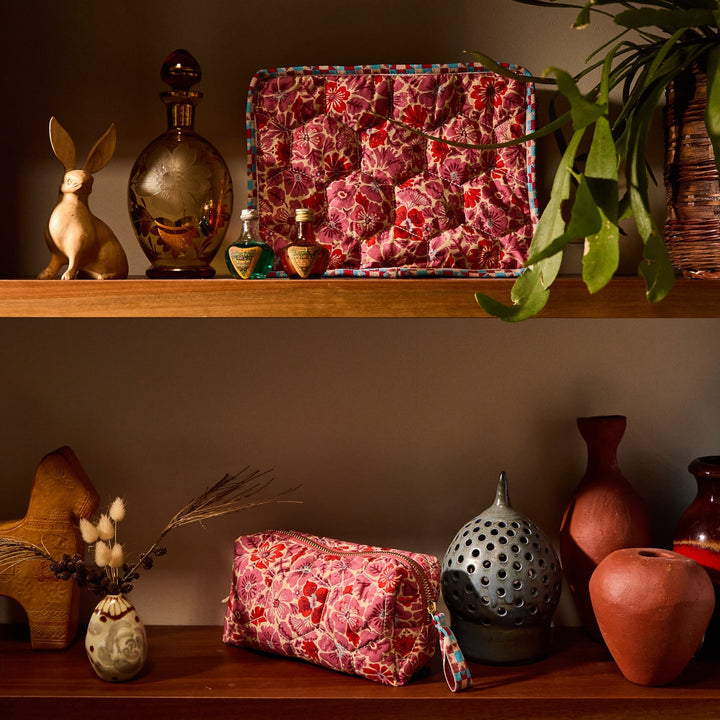 Magnolia Vanity Bag - Poppy Cosmetic &amp; Toiletry Bags Sage &amp; Clare