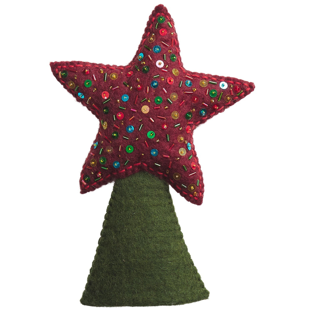 Maisie Felt Tree Topper christmas decoration Sage & Clare