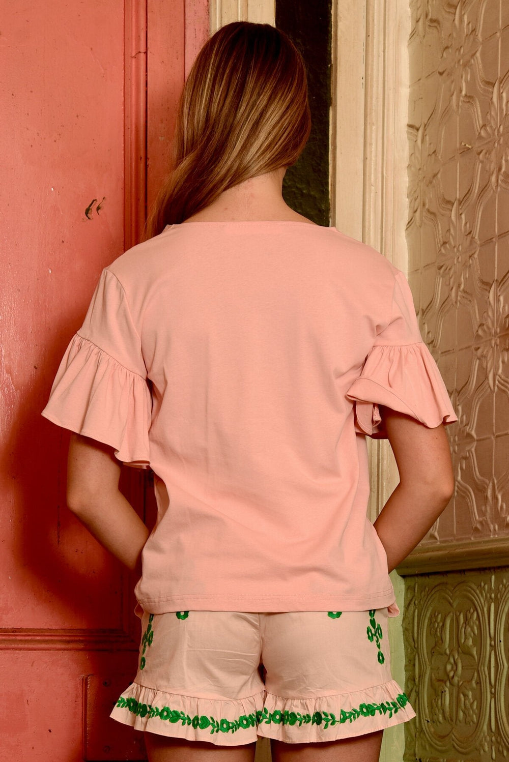 Make it Top - Black / Peach and White Tops Coop