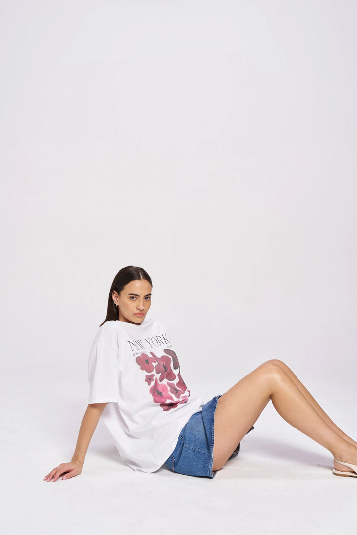 Maku - New York Fleur oversize tee Tee shirt Maku