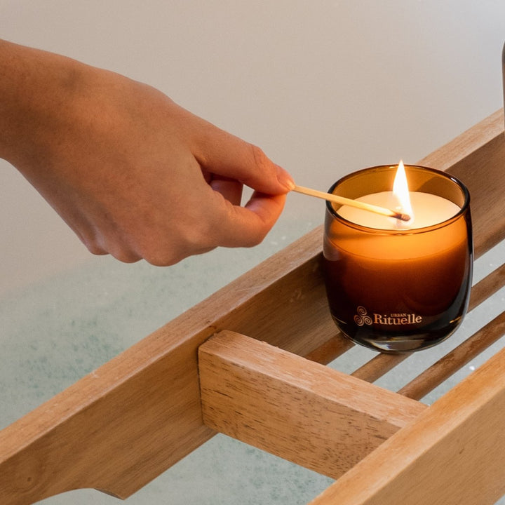 Mandarin, Basil &amp; Lime Scented Soy Candle | 140gm Candle Urban Rituelle
