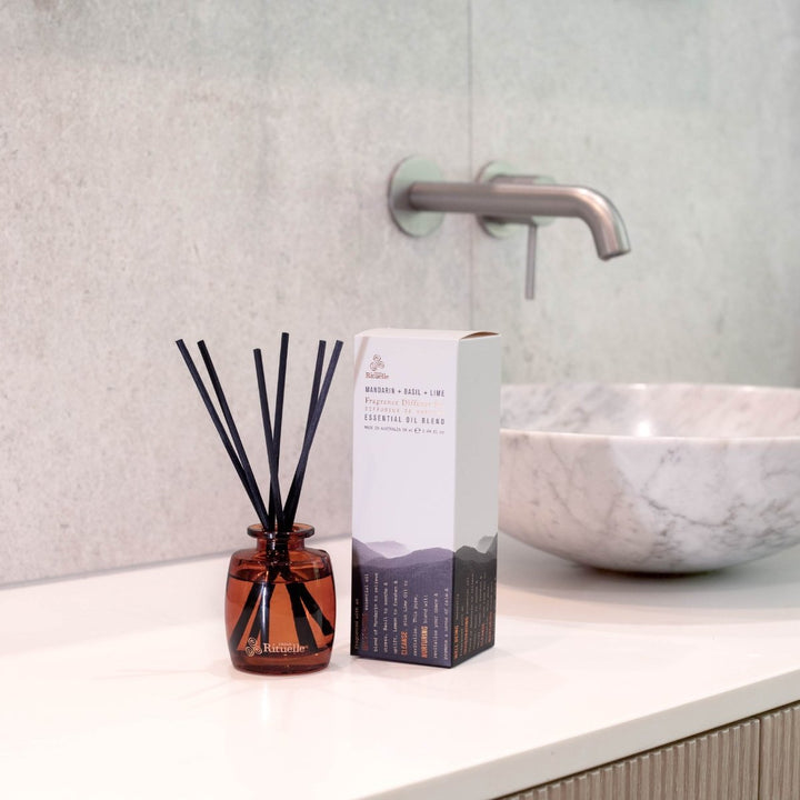 Mandarin, Basil &amp; Lime Mini Fragrance Diffuser Set | 90ml Diffuser Urban Rituelle
