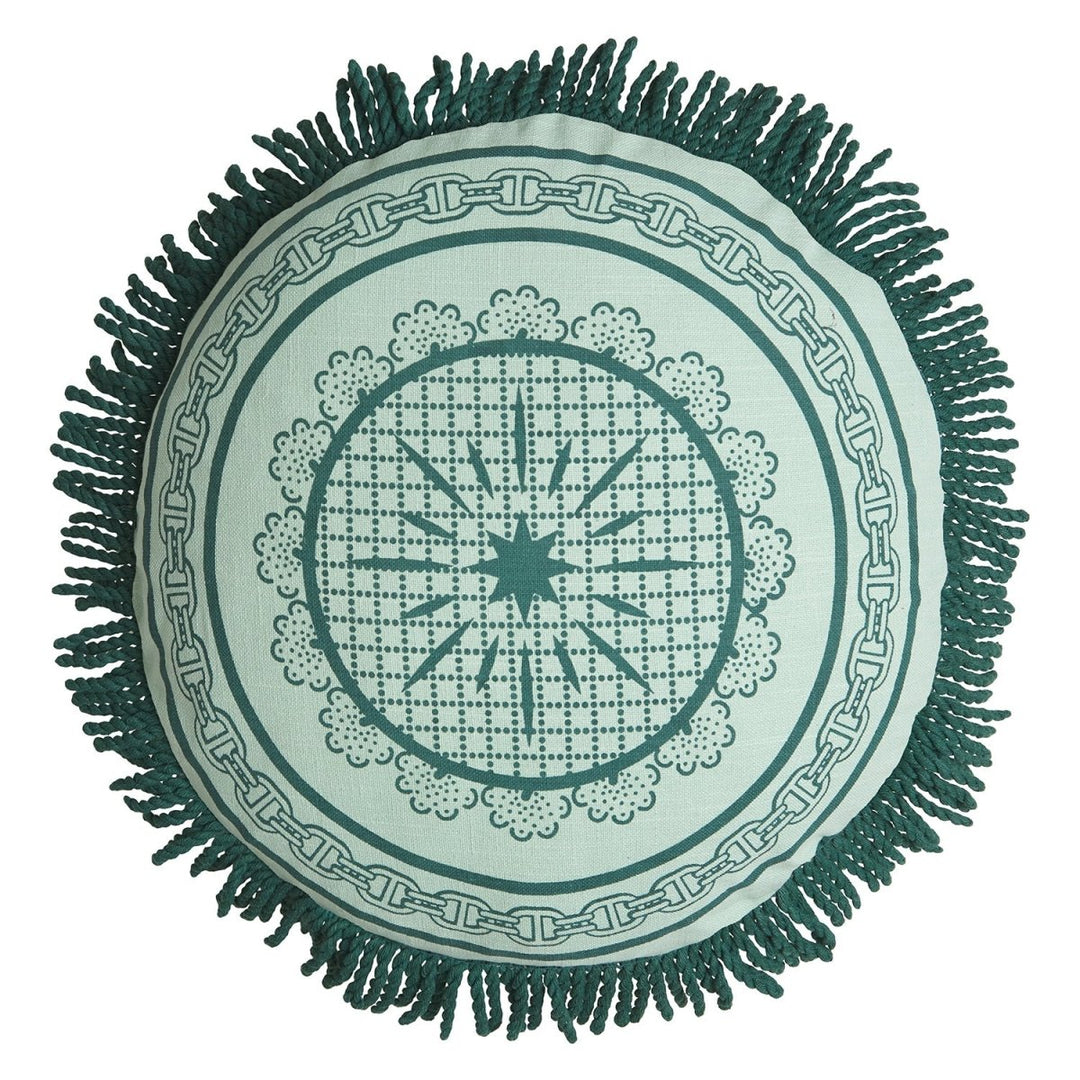 Manville Fringe Cushion cushion Sage & Clare