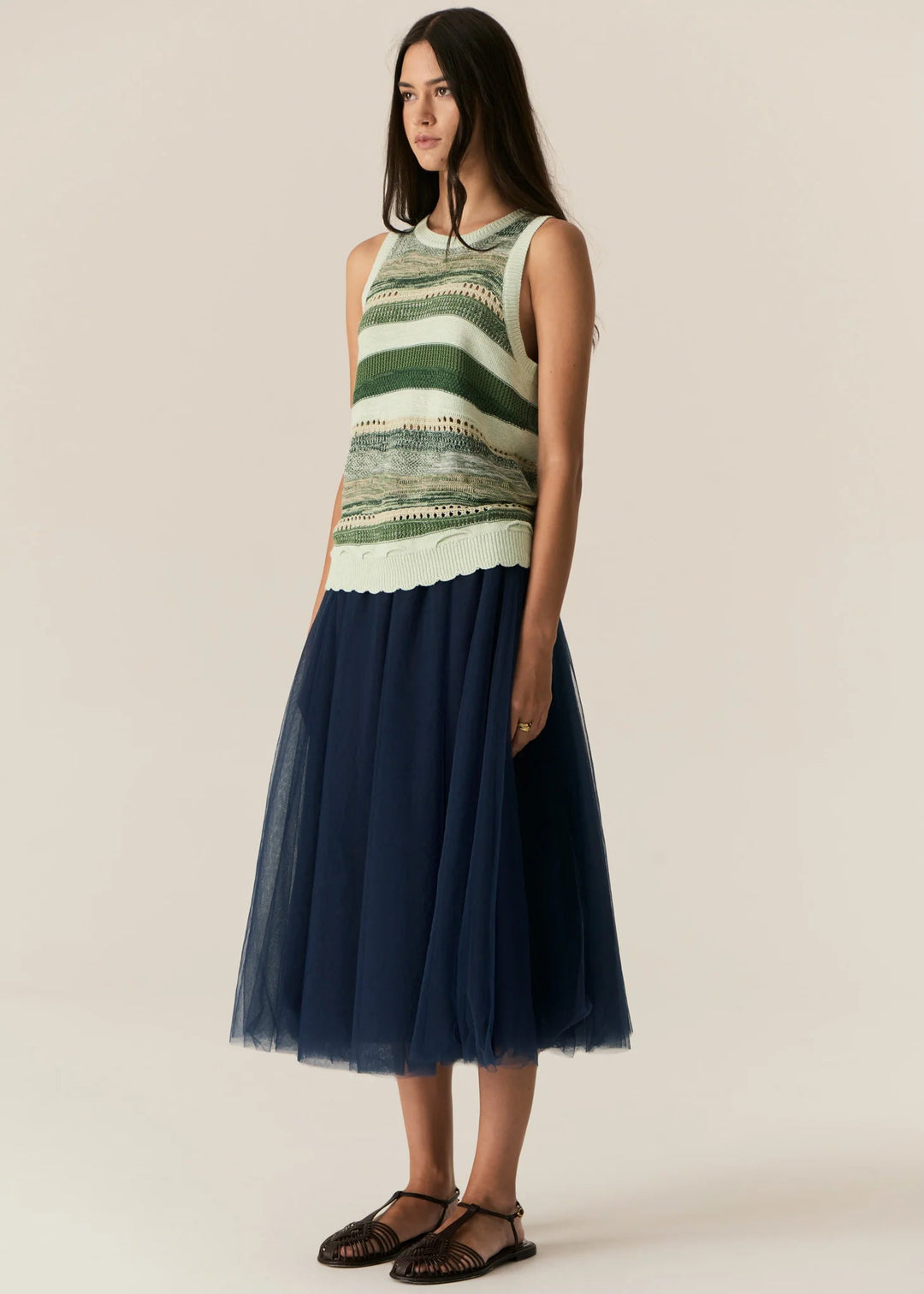 Marc Multi Tank - Green Multi tee POL