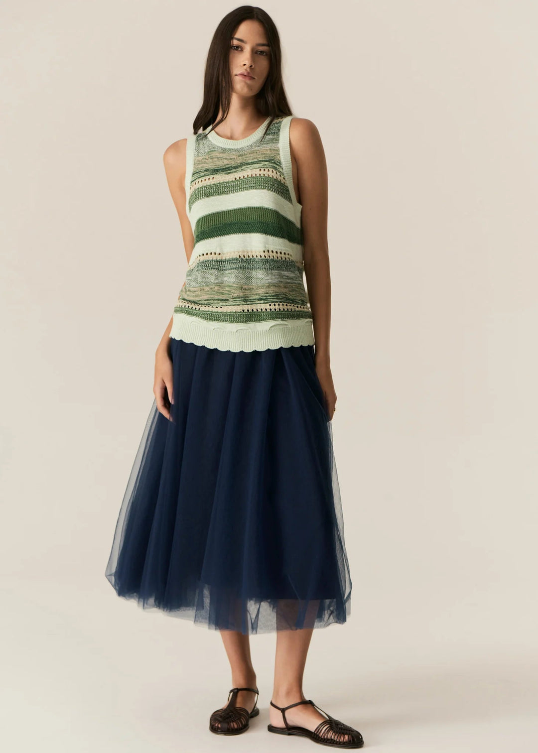 Marc Multi Tank - Green Multi tee POL