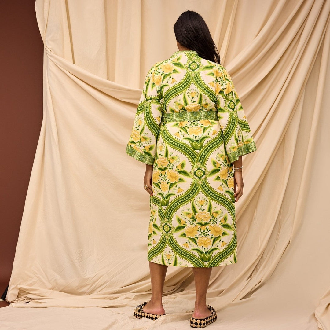 Margaret Cotton Robe Sage & Clare
