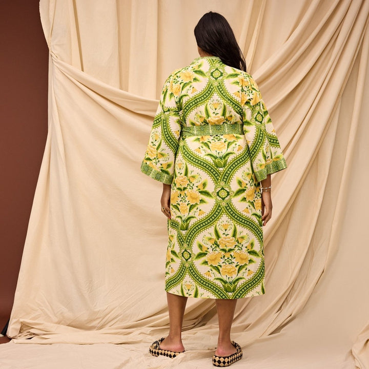 Margaret Cotton Robe Sage & Clare
