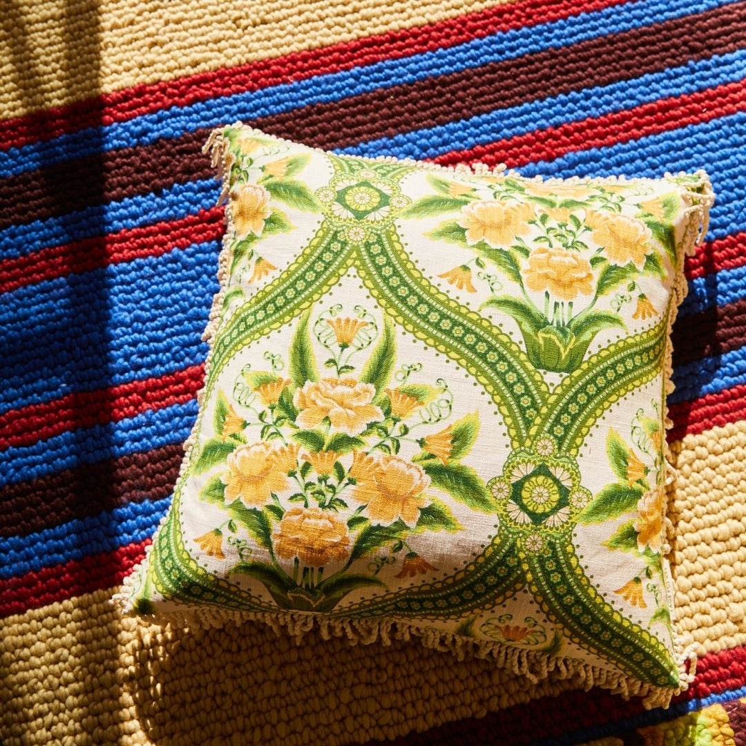 Margaret Fringe Cushion - La Palma - Stanleyandstone
