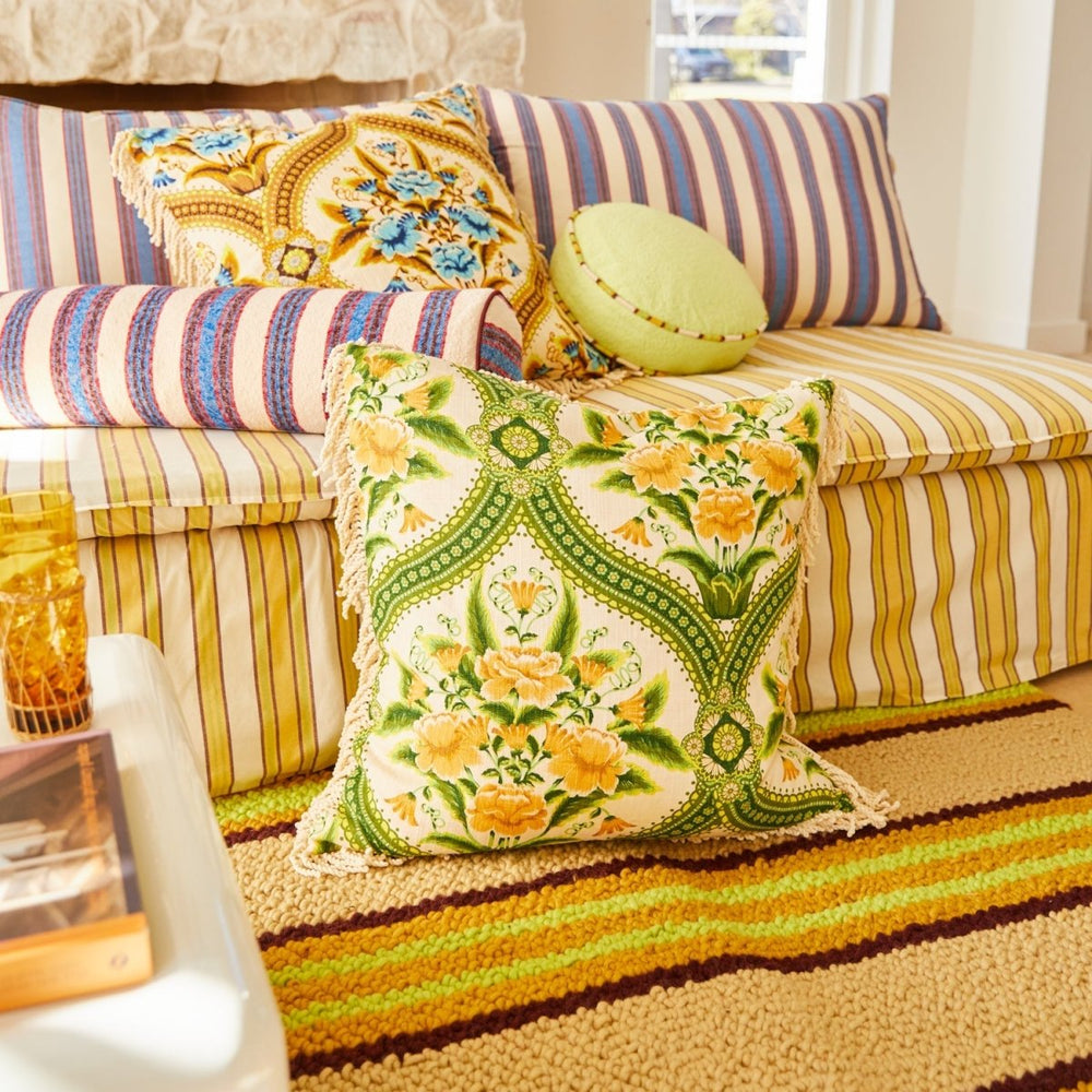 Margaret Fringe Cushion - La Palma - Stanleyandstone