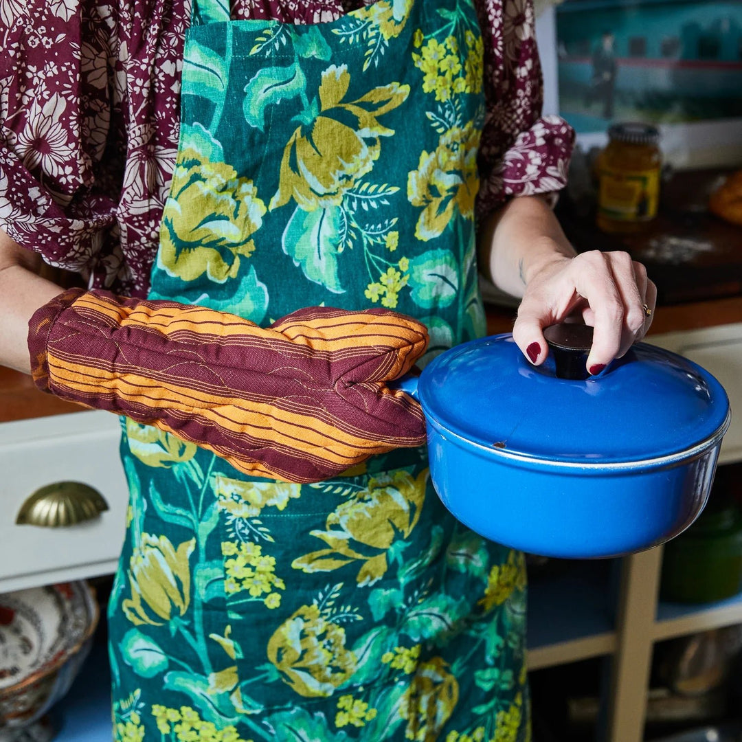 Margot Linen Apron cushion Sage & Clare