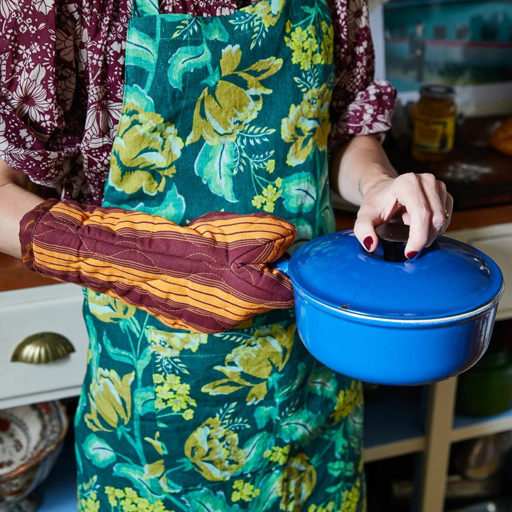 Margot Linen Apron cushion Sage & Clare