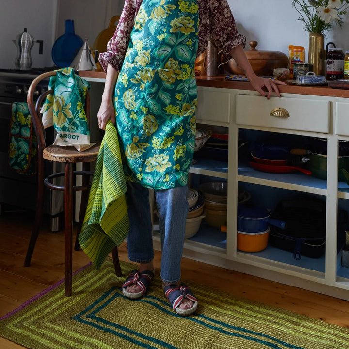 Margot Linen Apron cushion Sage & Clare