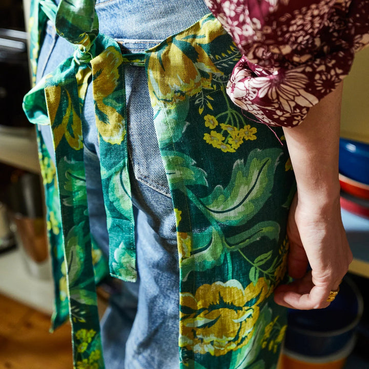 Margot Linen Apron cushion Sage & Clare