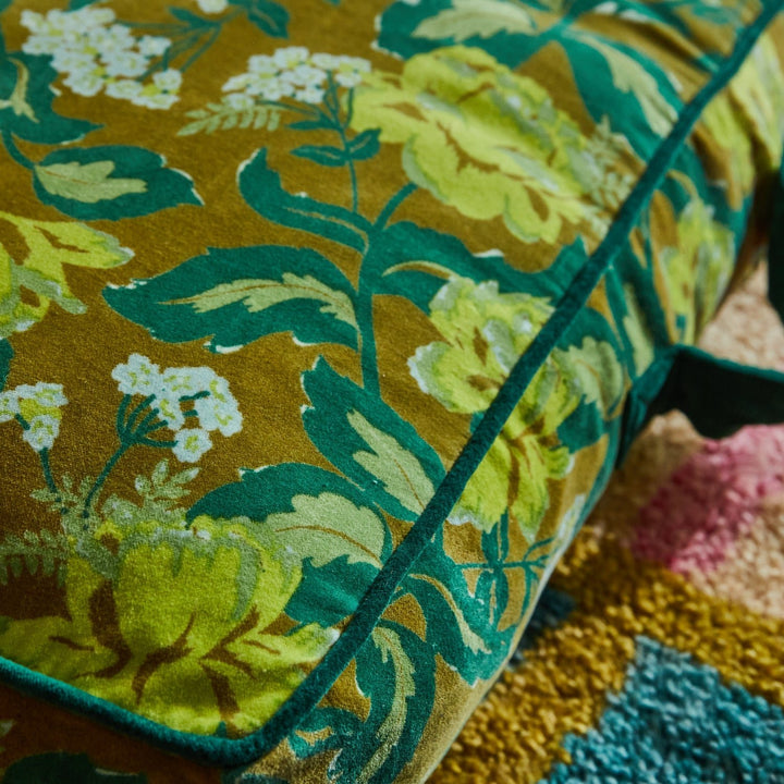 Margot Velvet Floor Cushion home Sage & Clare